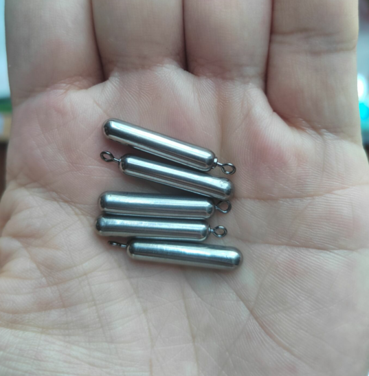Tungsten skinny Drop shot Weights Unpainted (Round)