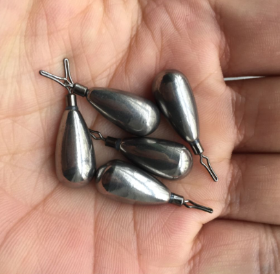 Tungsten tear Drop shot Weights Unpainted