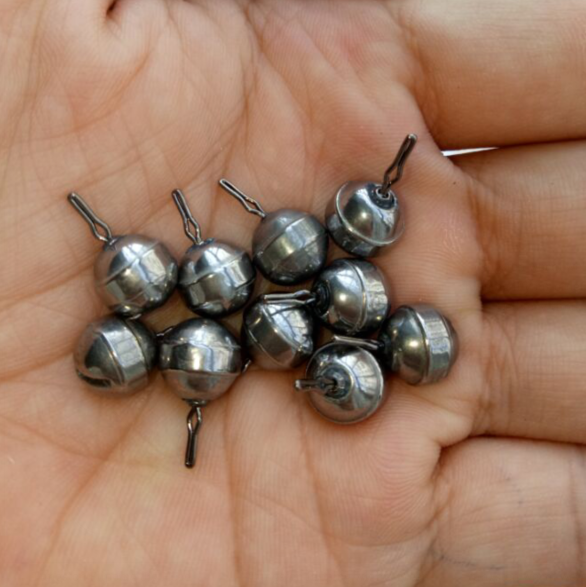 Tungsten Round Drop Shot Unpainted