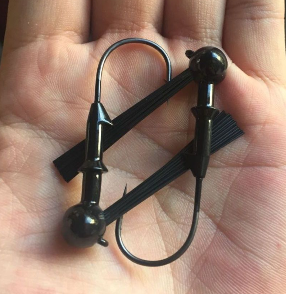 Tungsten Football Jig Head Black