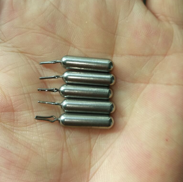 Tungsten skinny Drop shot Weights Unpainted